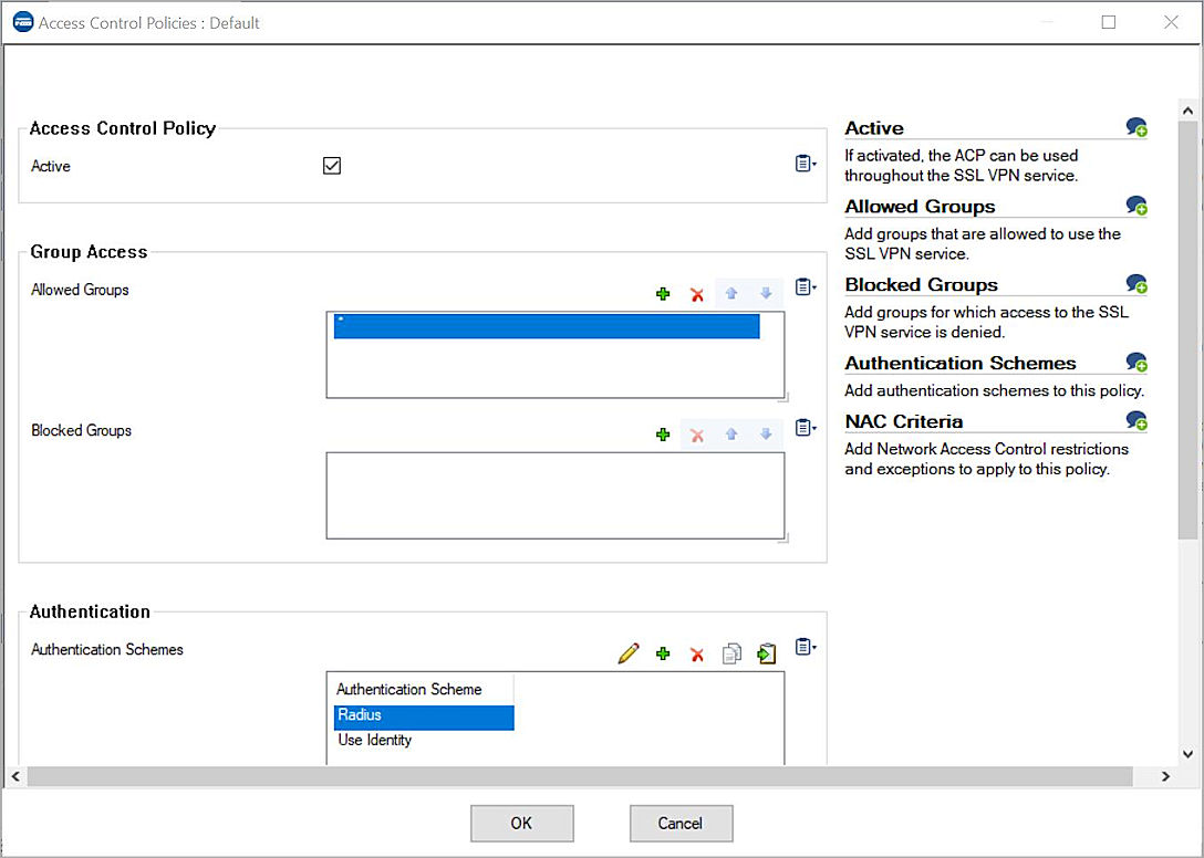  SSL VPN Server Settings